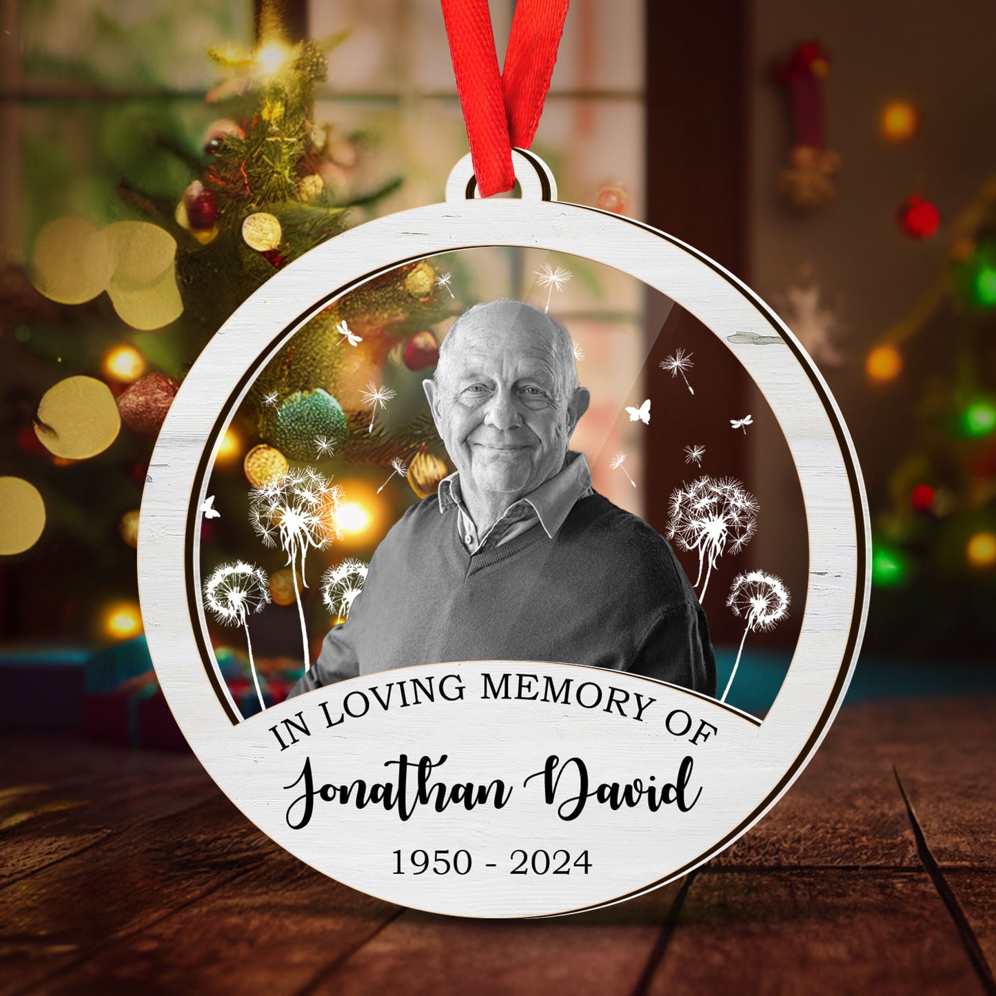 In Loving Memory | Personalized Wood & Acrylic Ornament JSWAOHLL2764T