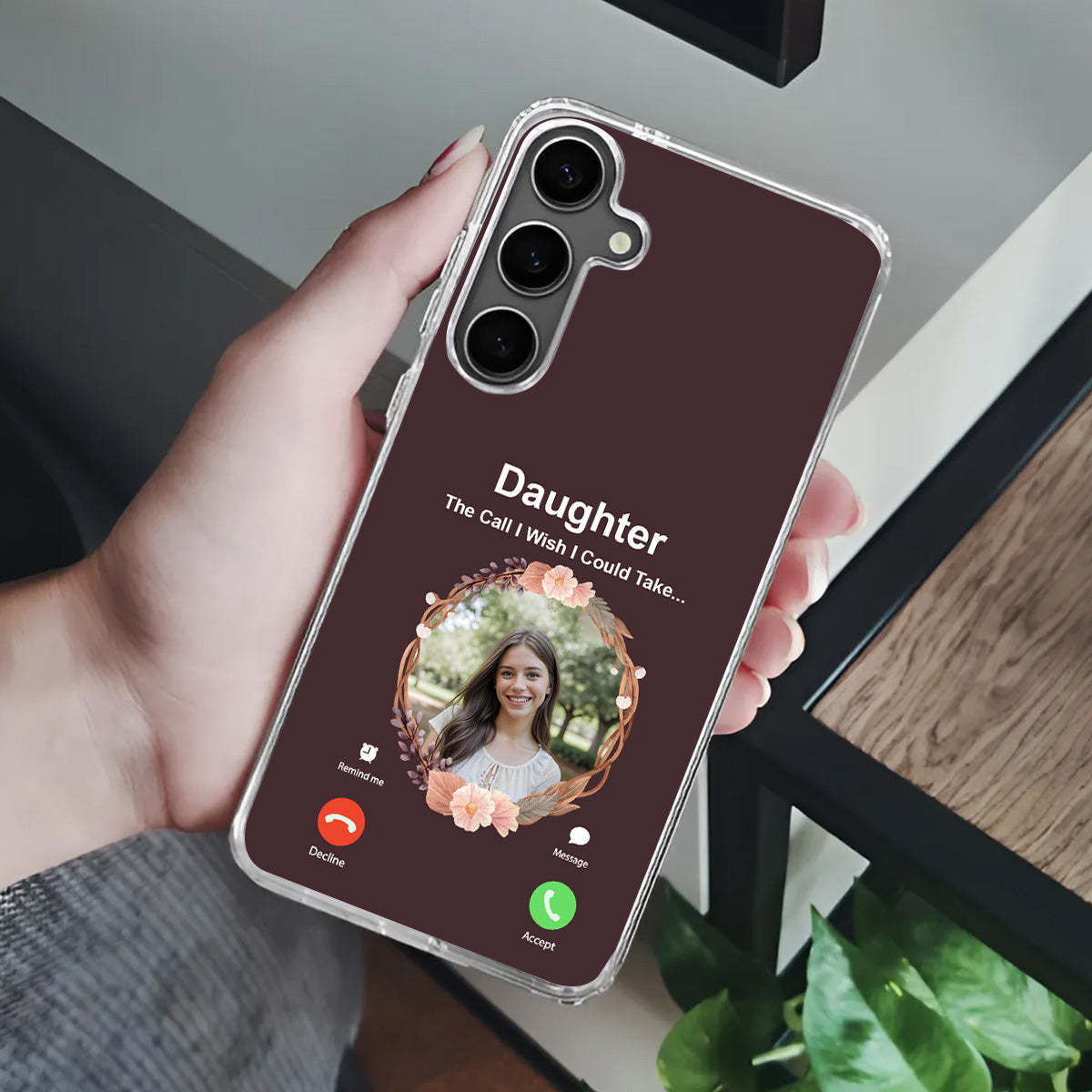 The Call I Wish I Could Take | Personalized Clear Silicone Phone Case
