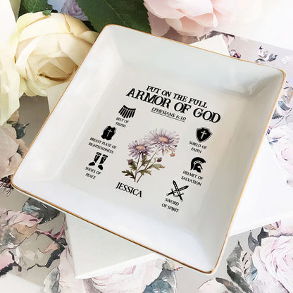 Put On The Armor Of God | Personalized Jewelry Dish