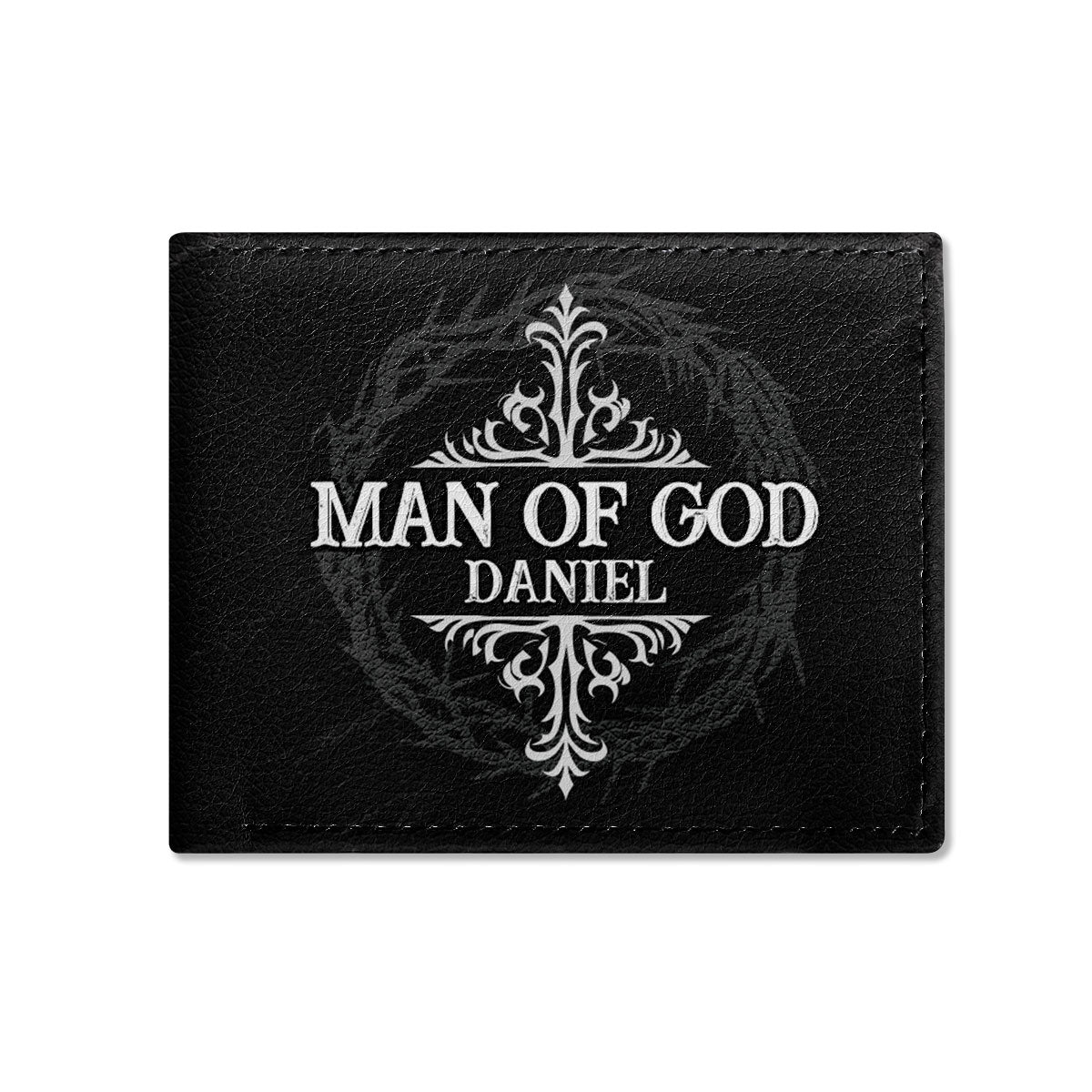 Man Of God Husband Dad Grandpa | Personalized Folded Wallet For Men