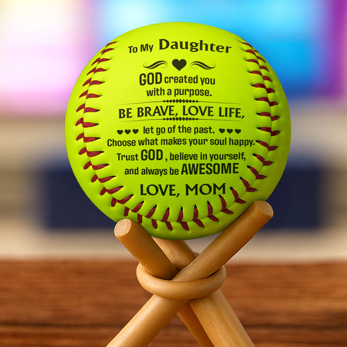 To My Daughter | Personalized Softball