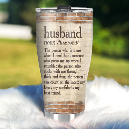 Husband Definition | Personalized Stainless Steel Tumbler