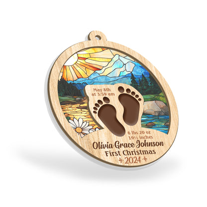 Baby's First Christmas | Personalized Suncatcher Ornament JSSUNOHLHA1449TA