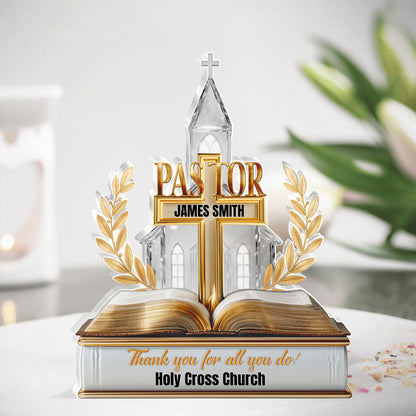 Grace Pastor | Personalized Custom Shaped Squared Acrylic Plaque