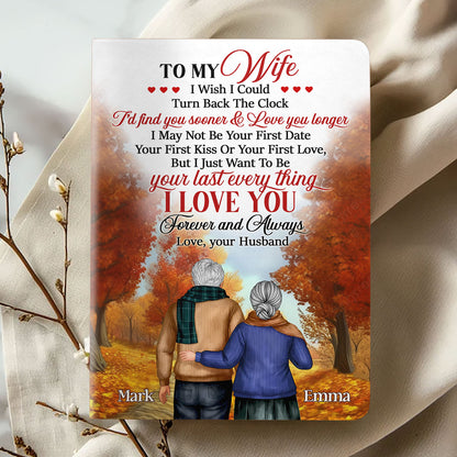 To My Wife | Personalized Leather Cover Notebook