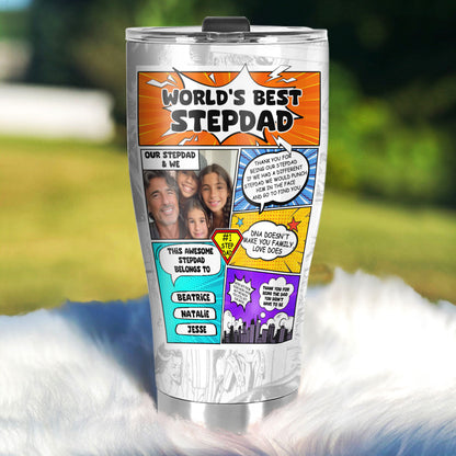 World's Best Stepdad | Personalized Stainless Steel Tumbler SSTN19
