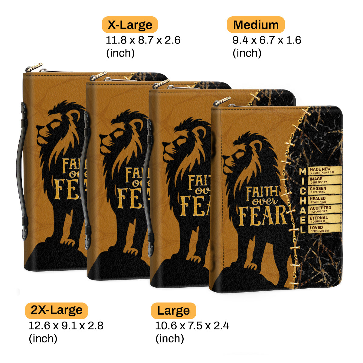 Faith Over Fear | Personalized Bible Cover