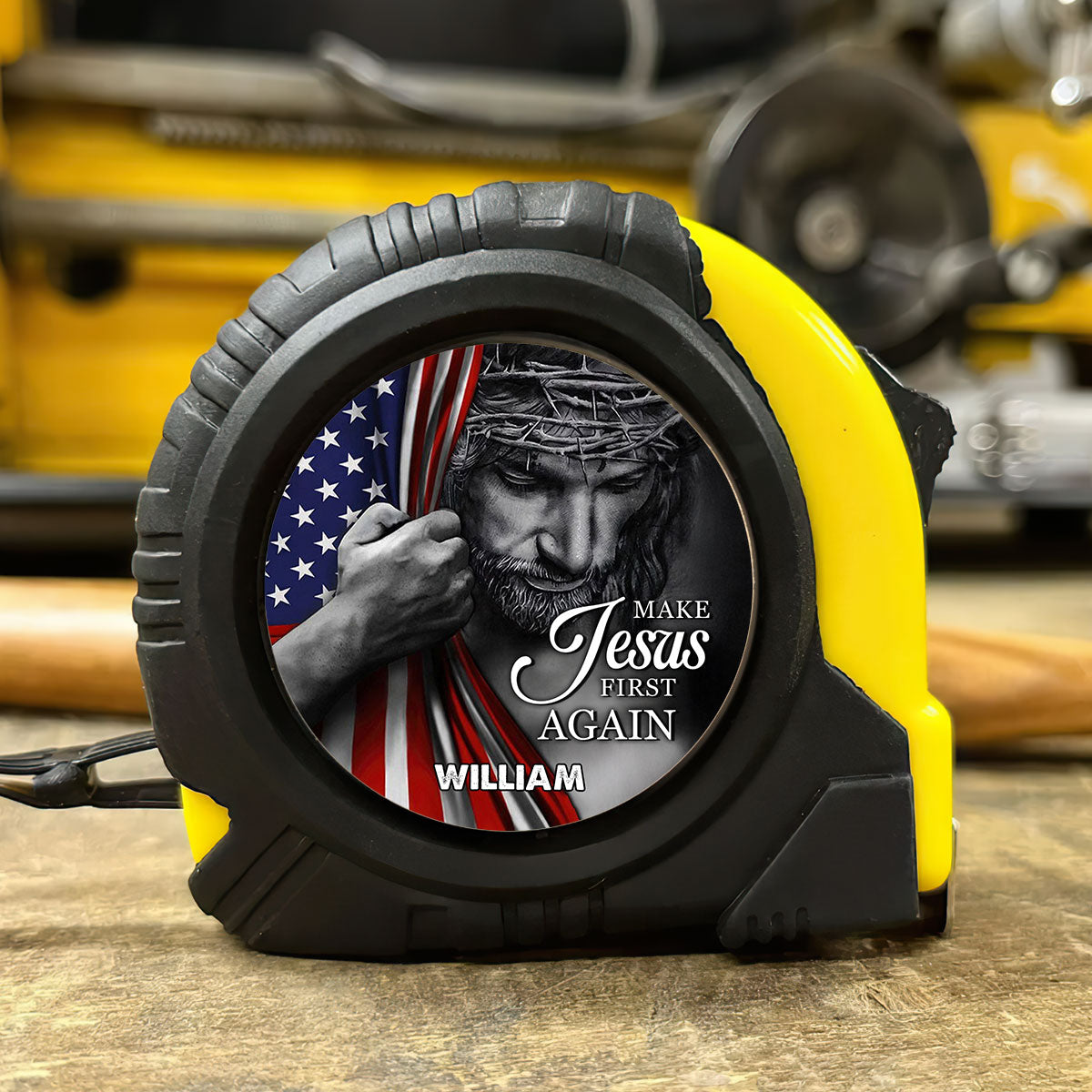 Make Jesus First Again | Personalized Tape Measure