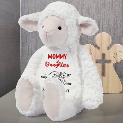 Mommy & Daughter  | Personalized Stuffed Lamb