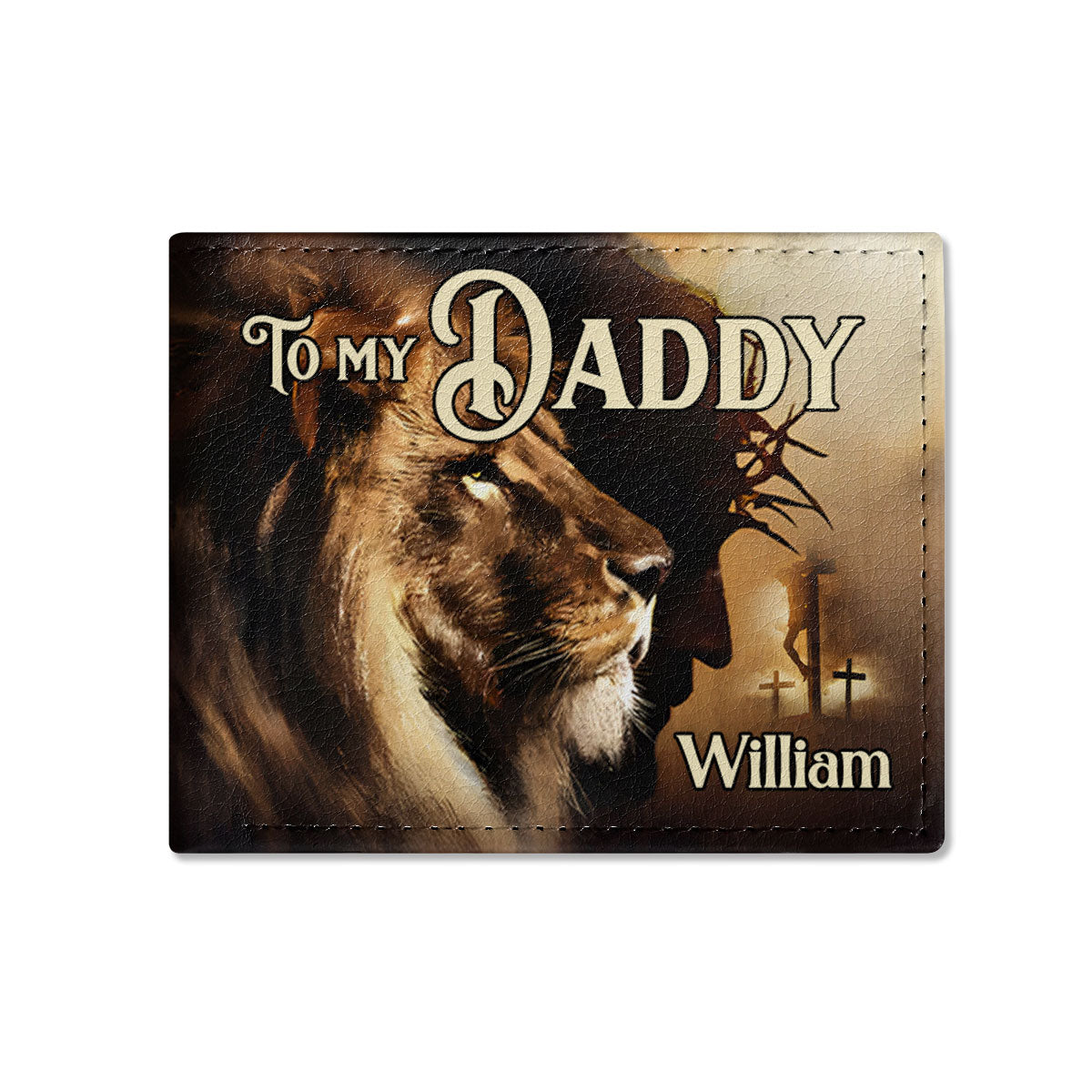 To My Loving Dad | Personalized Folded Wallet For Men