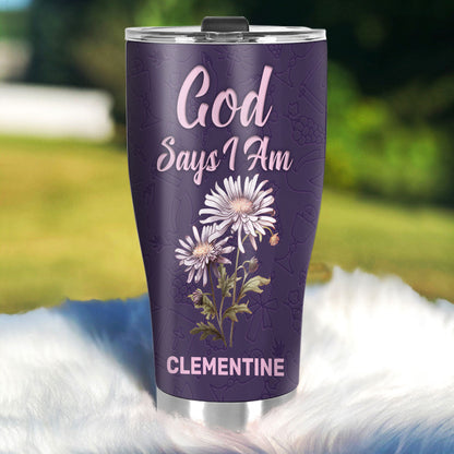 What God Says About You | Personalized Stainless Steel Tumbler JSSSTPN2867D