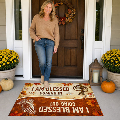 I Am Blessed Coming In Going Out |  Doormat