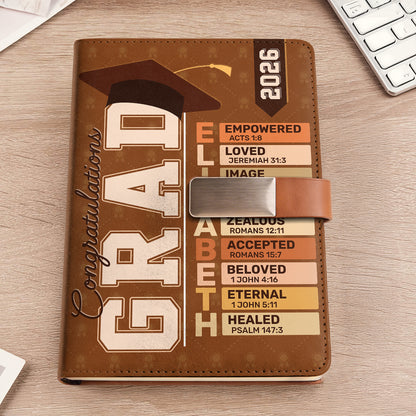 Congratulations Grad  | Personalized Leather Notebook & Pen Set
