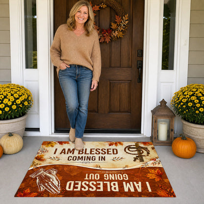 I Am Blessed Coming In Going Out |  Doormat