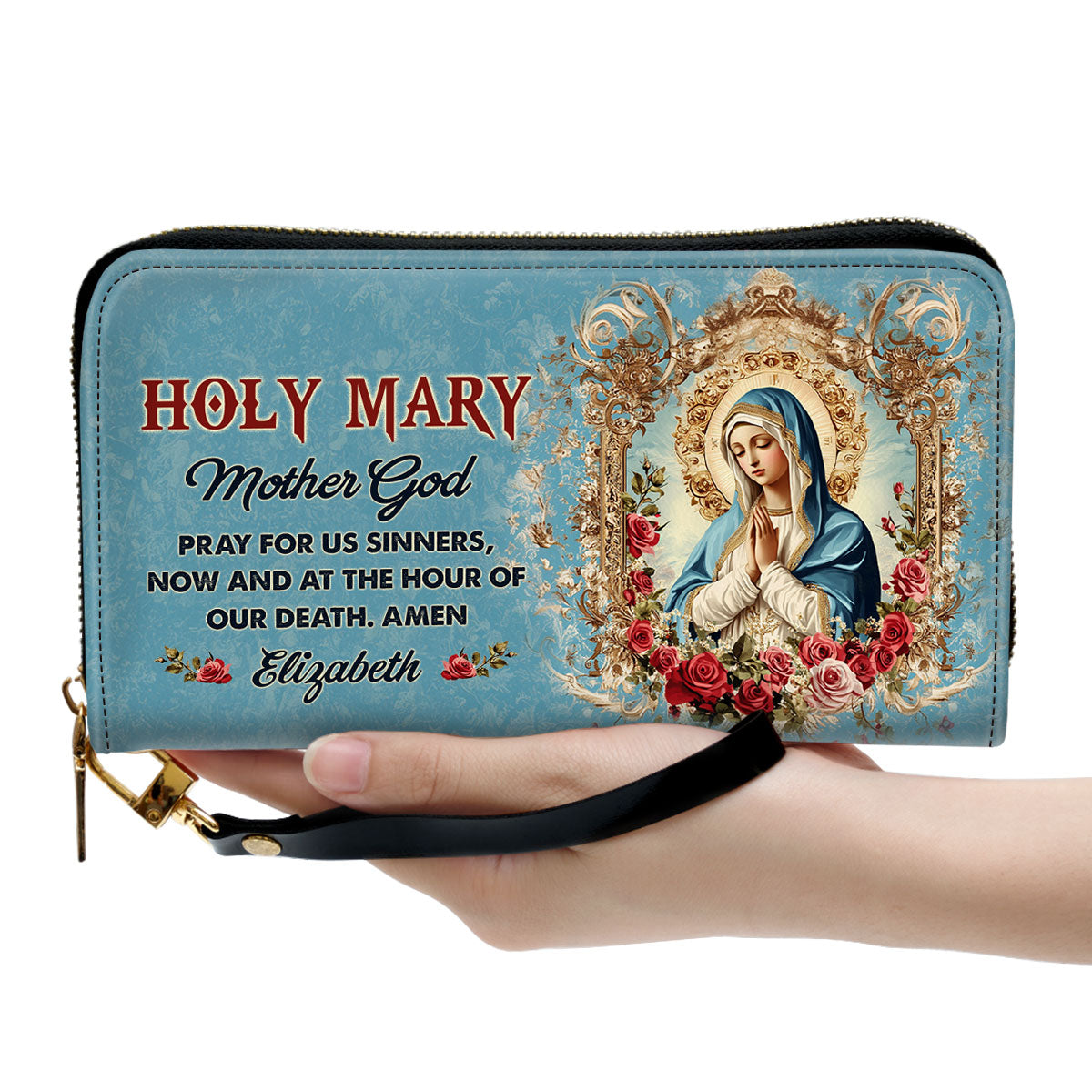 Holy Mary, Mother God | Personalized Clutch Purse