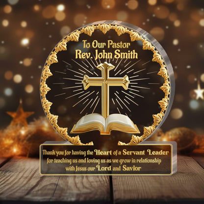 To Our Pastor | Personalized Custom Shaped Squared Acrylic Plaque
