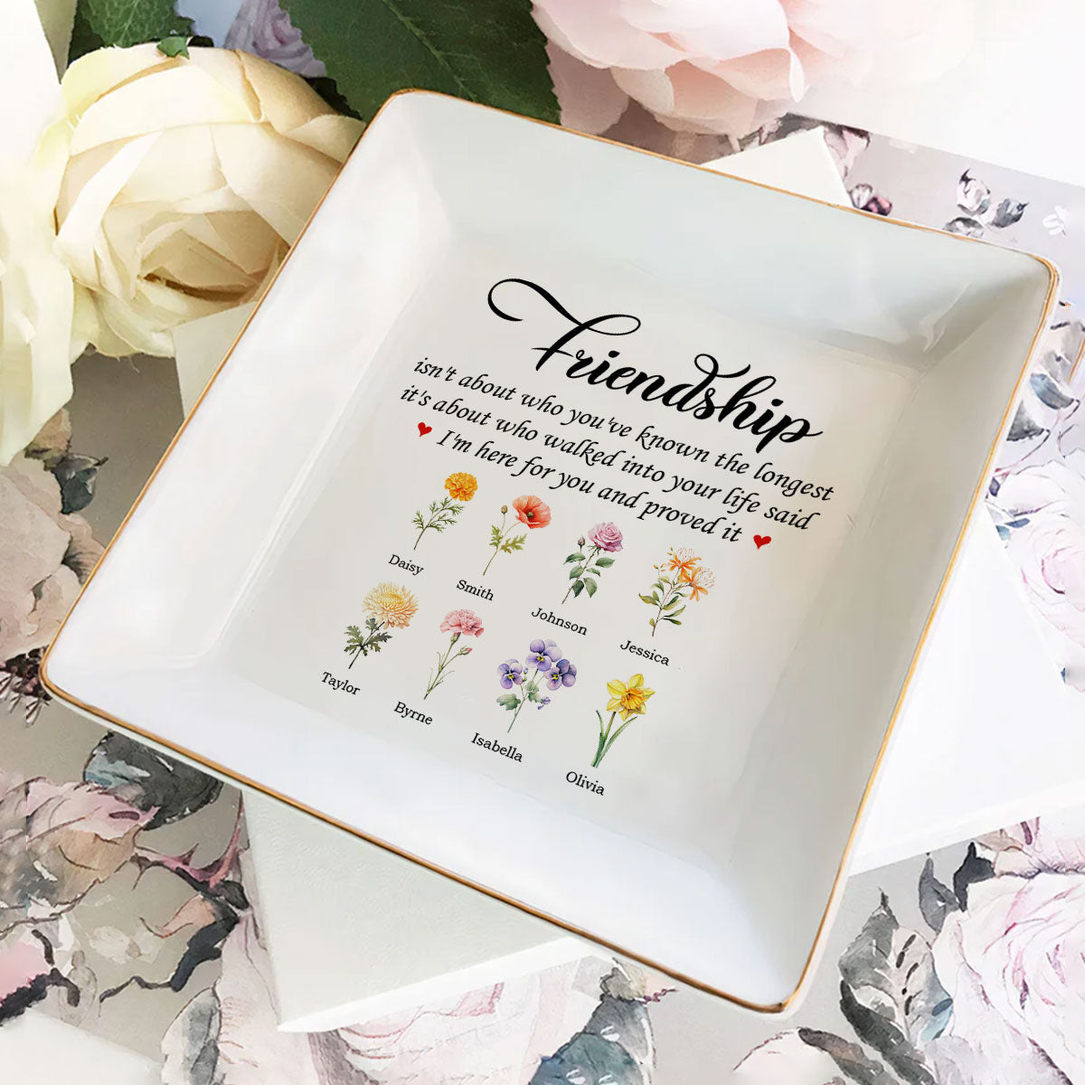 Friendship | Personalized Jewelry Dish JSJDPL2162M