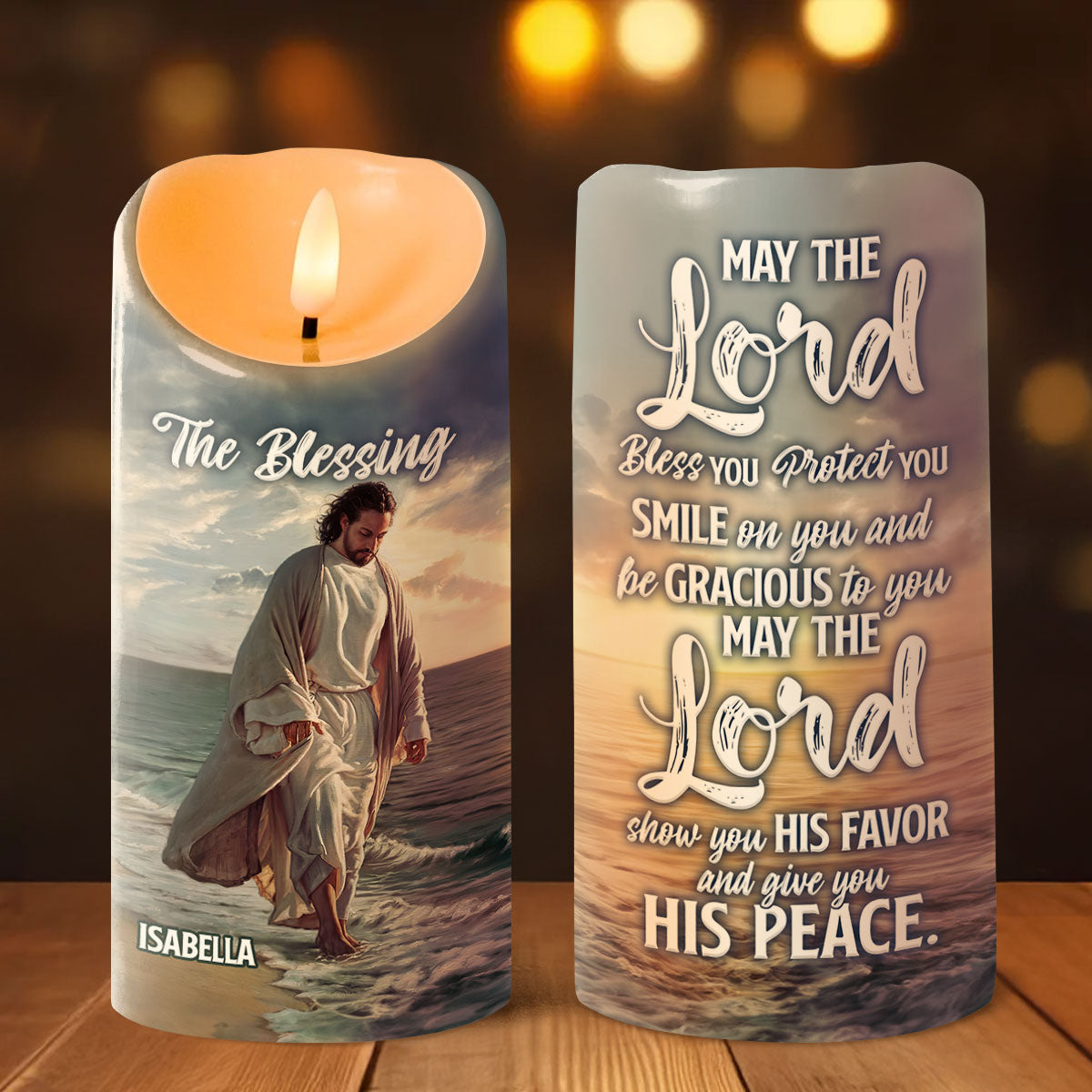 The Blessing | Personalized Flameless LED Candle