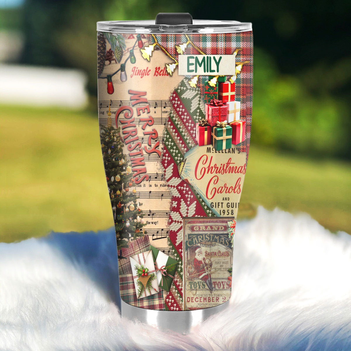 Old Christmas | Personalized Stainless Steel Tumbler