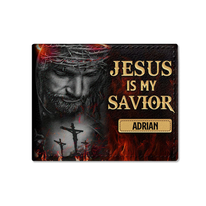 Jesus Is My Savior | Personalized Folded Wallet For Men