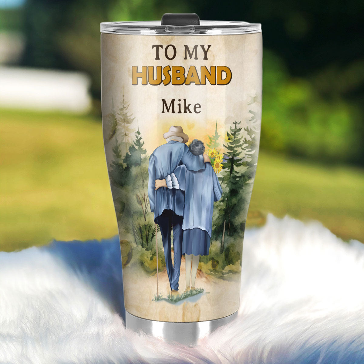 To My Husband | Personalized Stainless Steel Tumbler JSSSTHN10