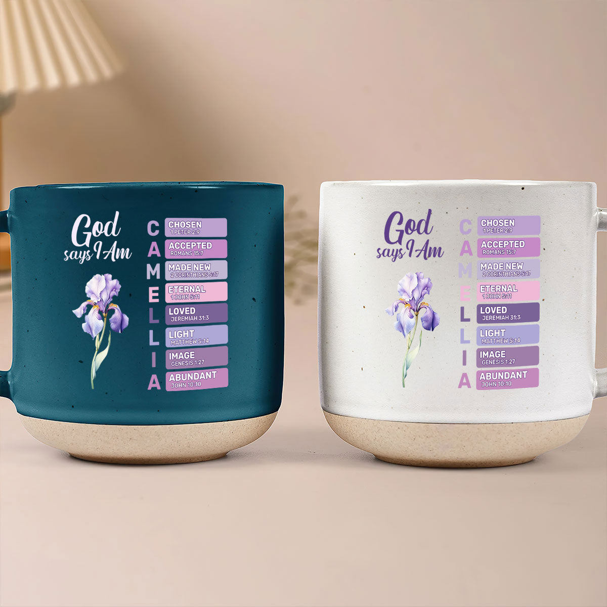 God Says I Am | Personalized Pottery Mug