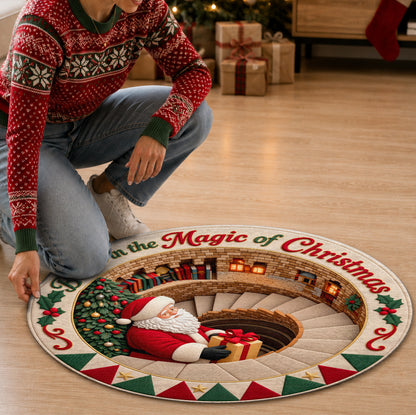 Believe in the Magic of Christmas |  Round Rug