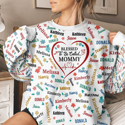 Blessed To Be Called Grandma Colorful | Personalized 3D Sweatshirt