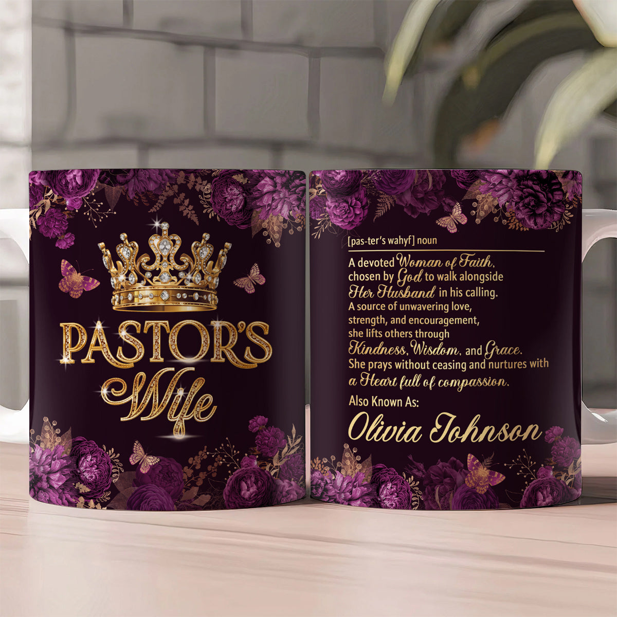 For Pastor’s Wife | Personalized Ceramic Coffee Mug