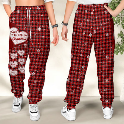 Blessed To Be Called Grandma | Personalized Sweatpants