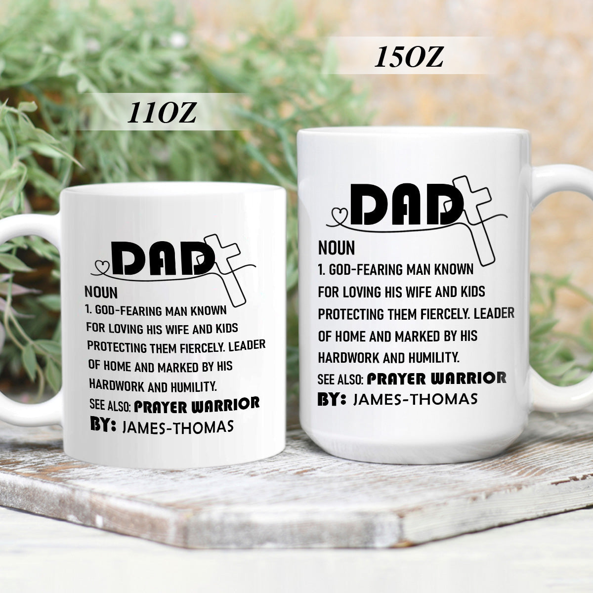 Dad Definition | Personalized White Ceramic Mug