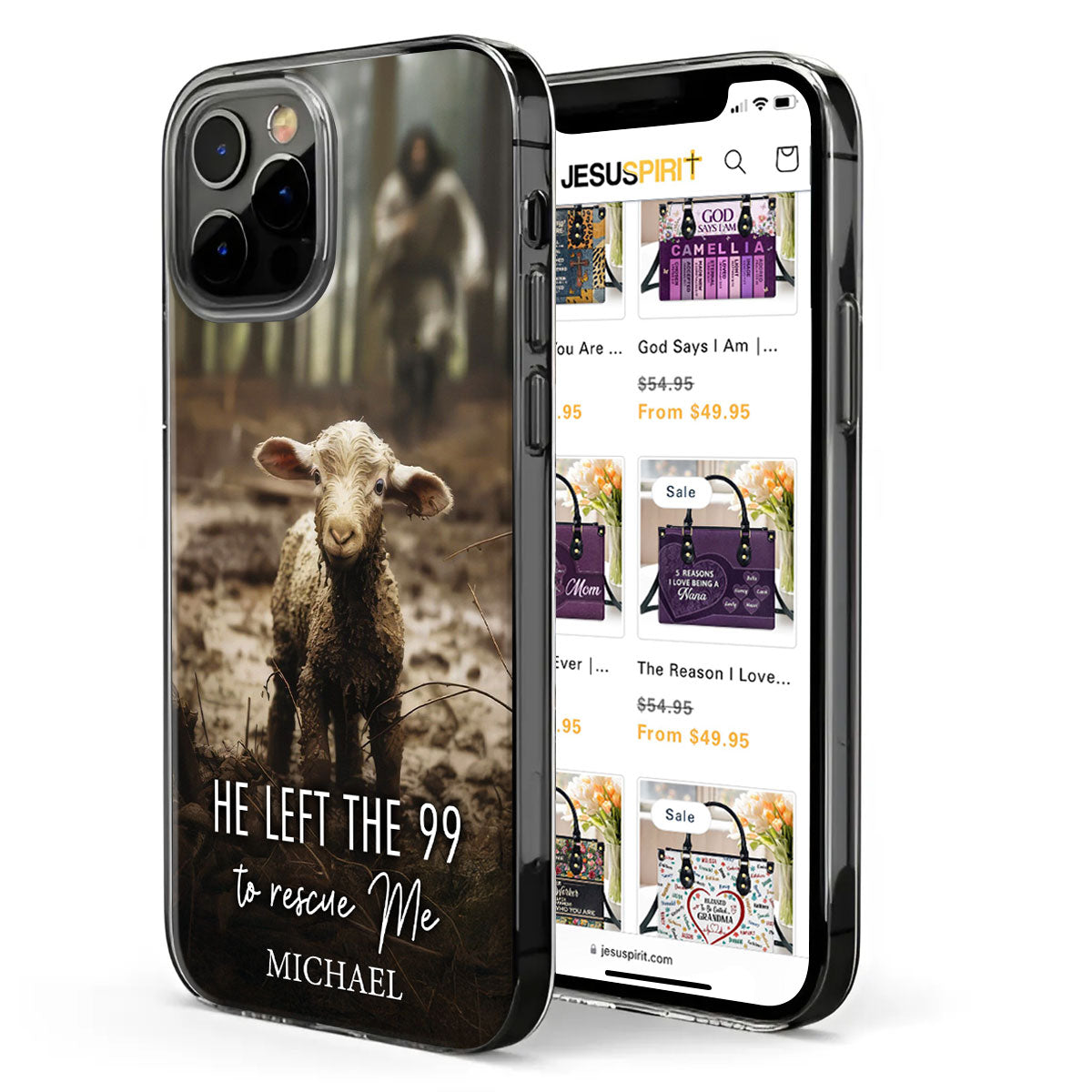 He Left The 99 To Rescue Me | Personalized Clear Silicone Phone Case