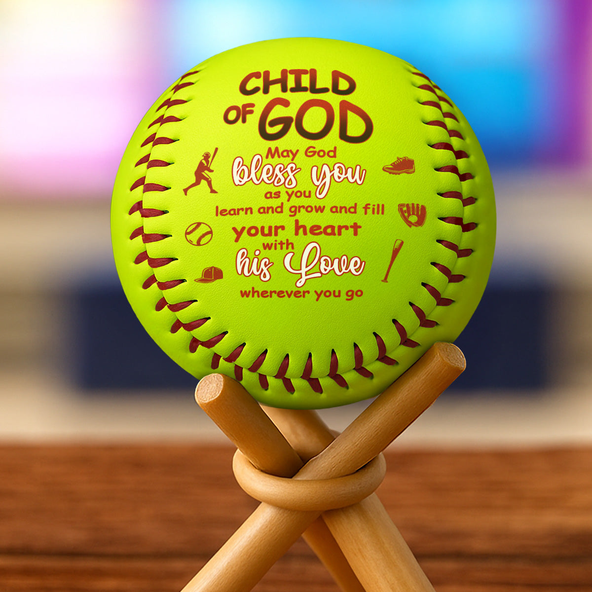 Child Of God | Personalized Softball