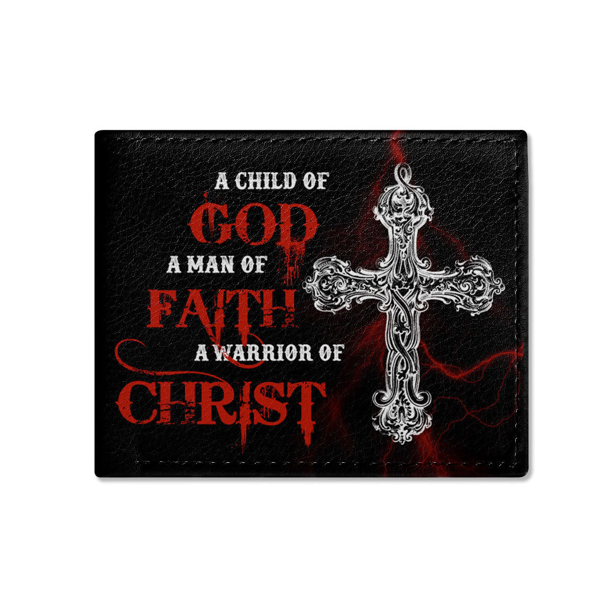 Man Of Faith | Personalized Folded Wallet For Men JSLFWPL2352T
