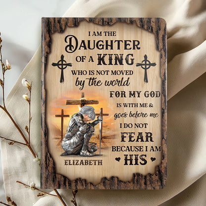 I Am The Daughter Of A King | Personalized Leather Cover Notebook