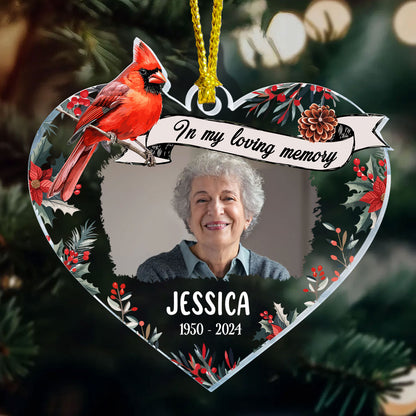 In My Loving Memory | Personalized 1-Side Acrylic Ornament JSACOPL2734L