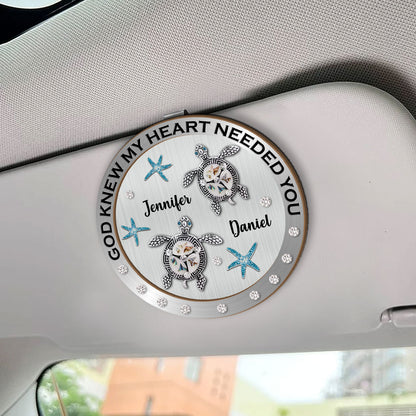 God Knew My Heart Needed You | Personalized Car Visor Clip