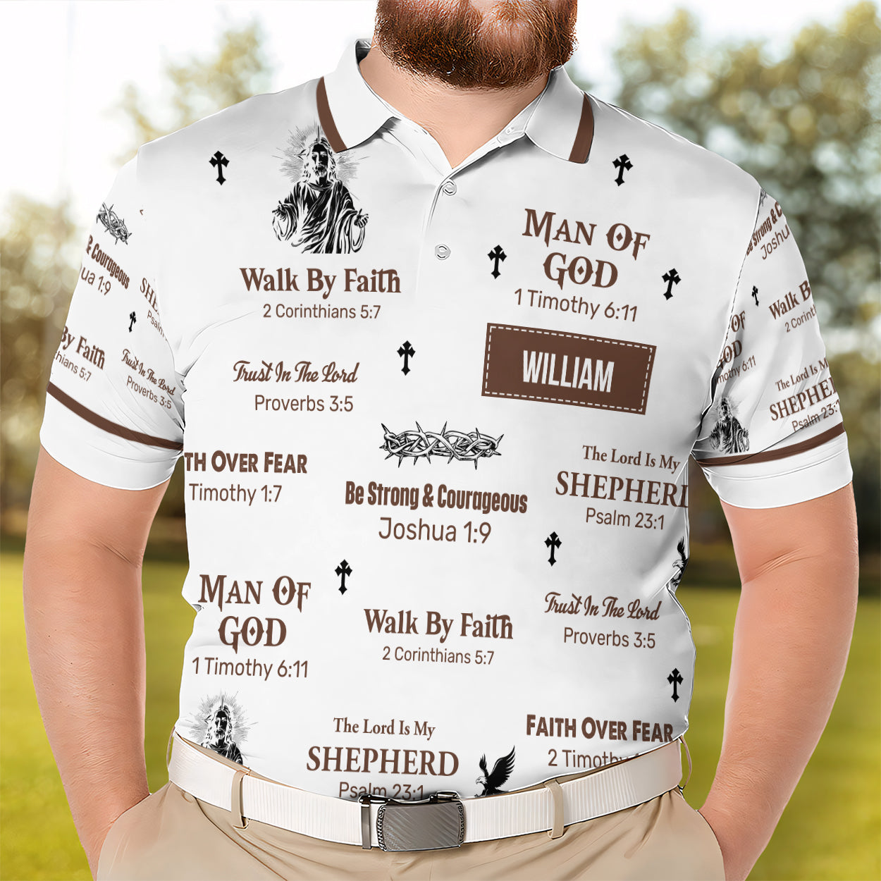 The Lord Is My Shepherd | Personalized Polo Shirt
