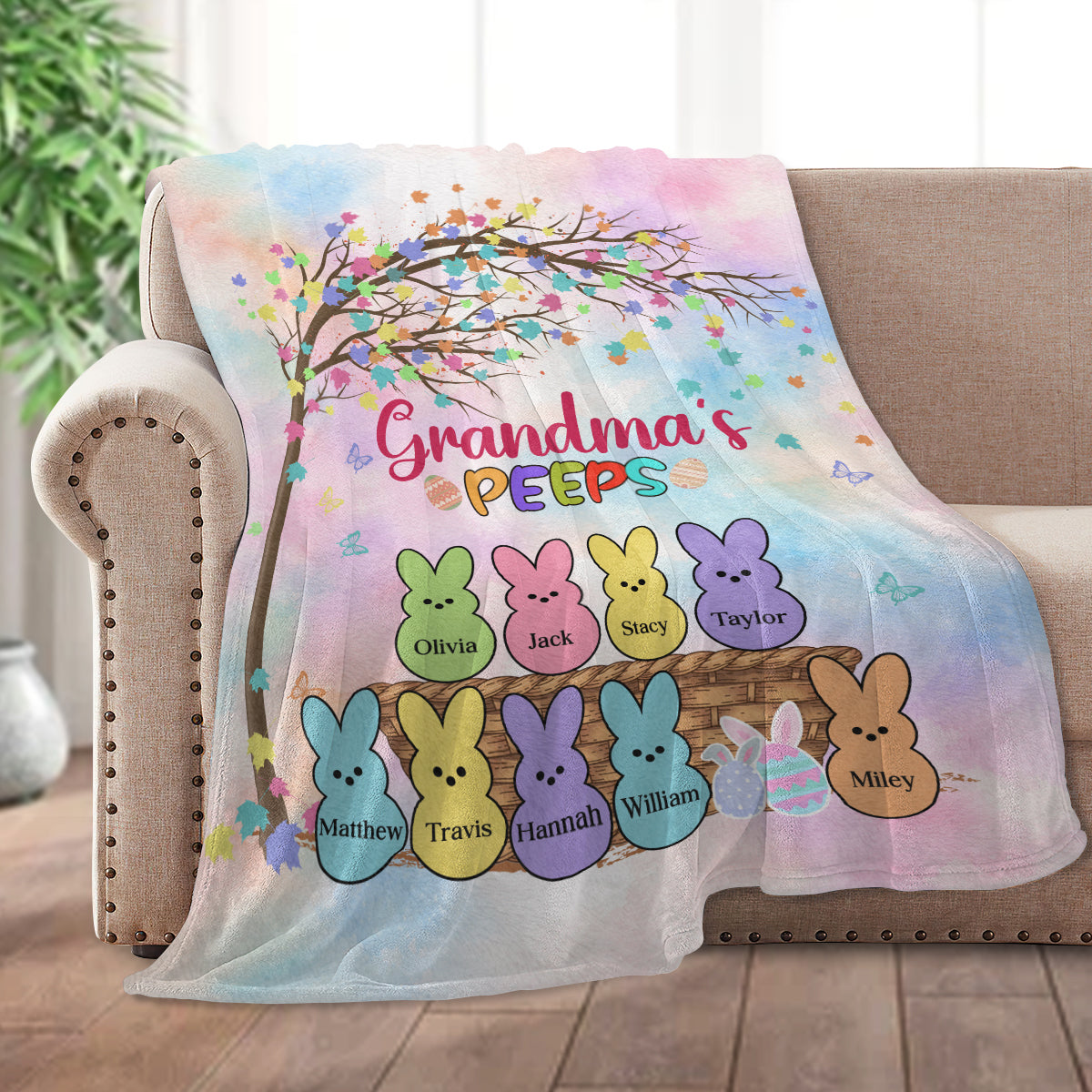 Easter Peeps | Personalized Fleece Blanket
