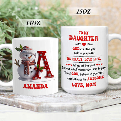 To My Daughter | Personalized Ceramic Coffee Mug
