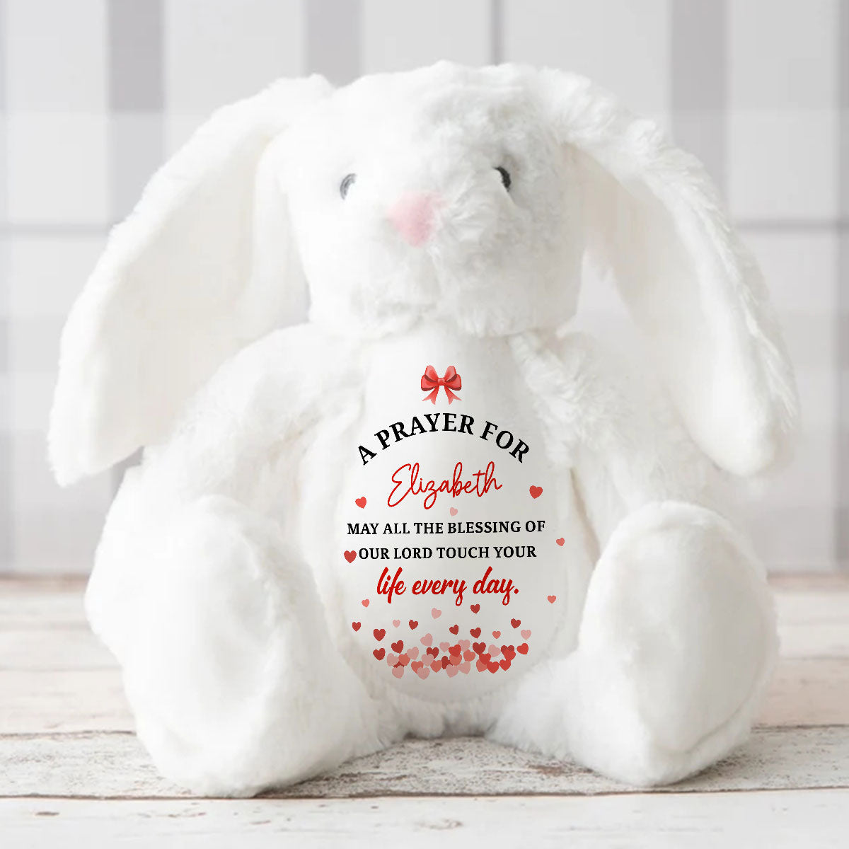 A Prayer For My Baby | Personalized Stuffed Bunny