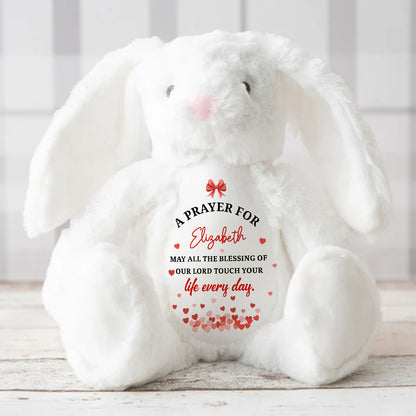 A Prayer For My Baby | Personalized Stuffed Bunny
