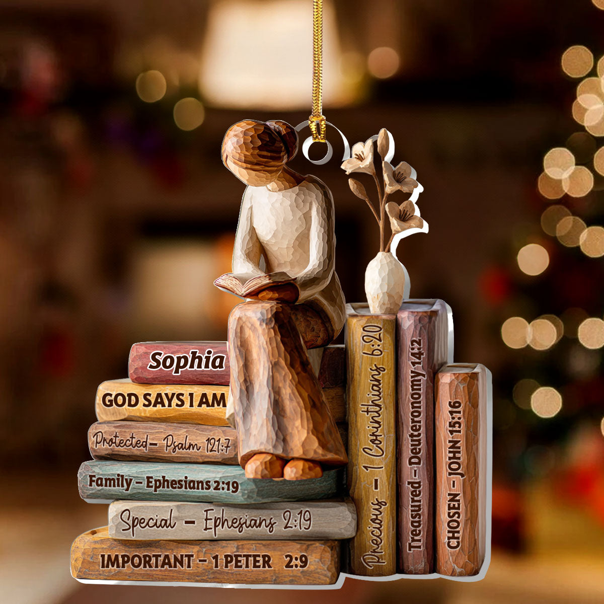 God Says I Am | Personalized 1-Layer Acrylic Ornament