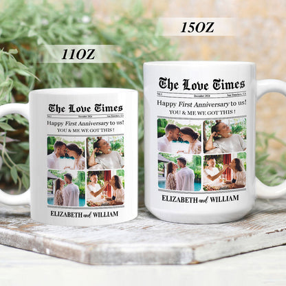 The Love Times | Personalized White Ceramic Mug