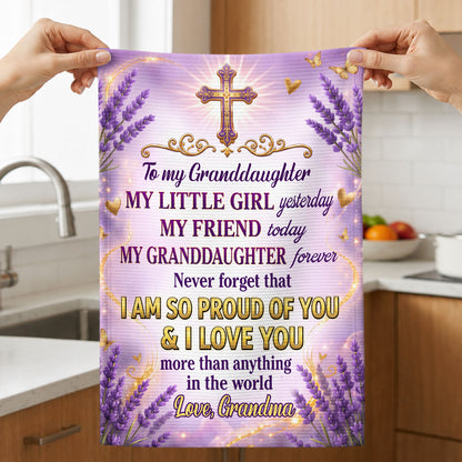 My Granddaugher, Daughter Forever | Personalized Kitchen Towel