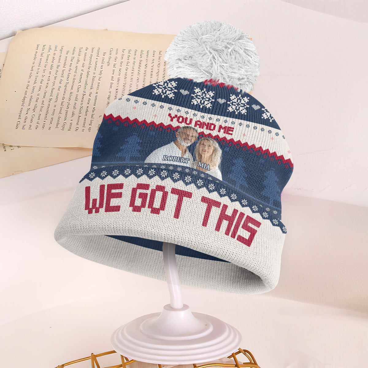 You And Me We Got This Bubble Hat | Personalized Bobble Beanie Hat JSBBHPPA2679M