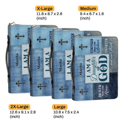 Jesuspirit | Personalized Leather Bible Cover | I Am A Daughter Of God BCM764