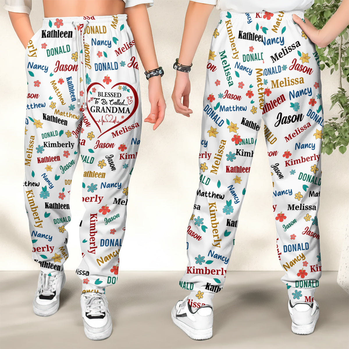 Blessed To Be Called Grandma | Personalized Sweatpants