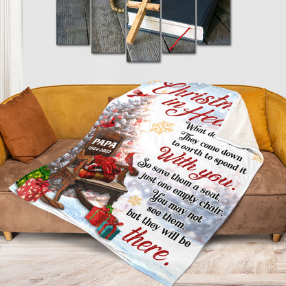 Christmas In Heaven | Personalized Fleece Blanket