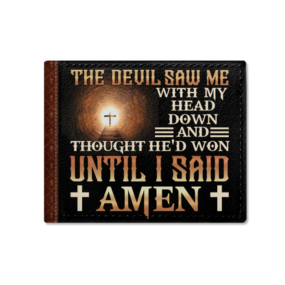 Until I Said Amen | Personalized Folded Wallet